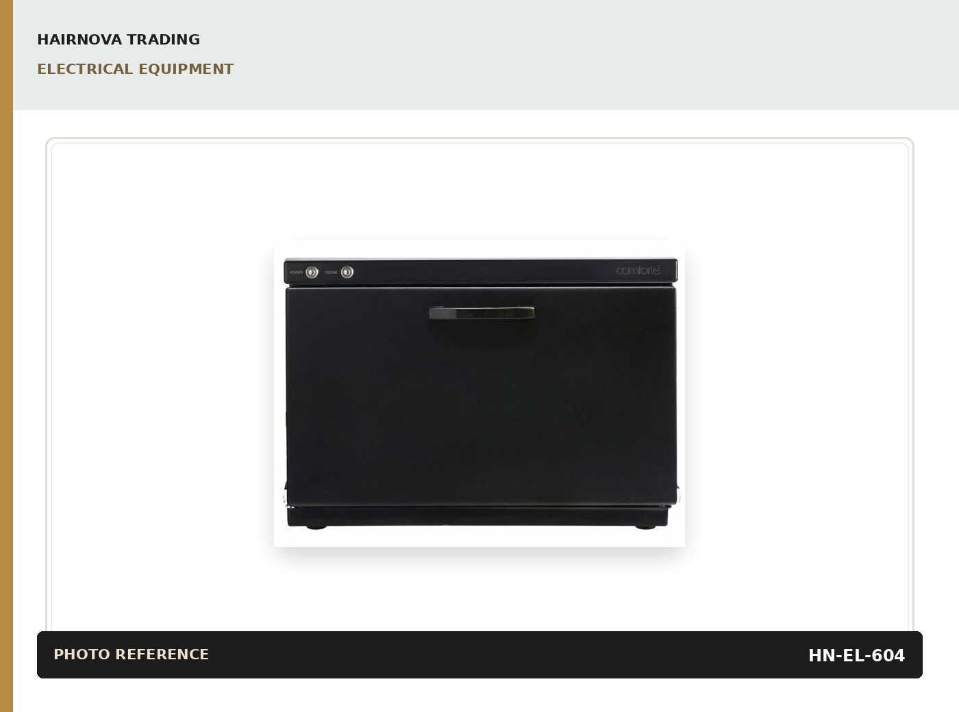 Black Hot Towel Cabinet catalogue product image