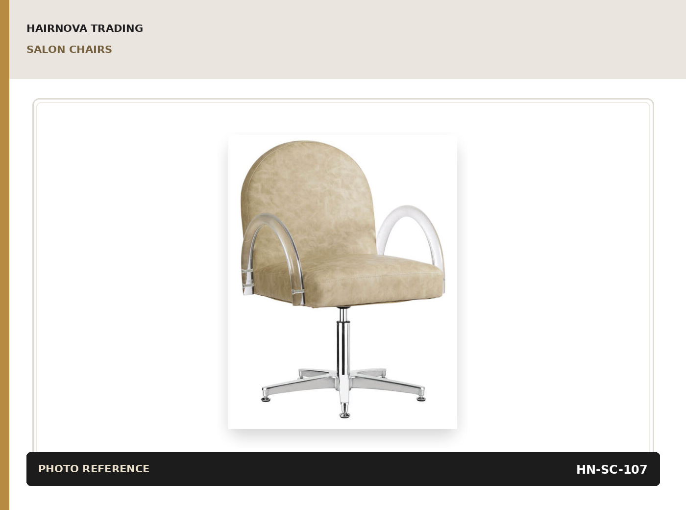 Beige Client Consultation Chair catalogue product image