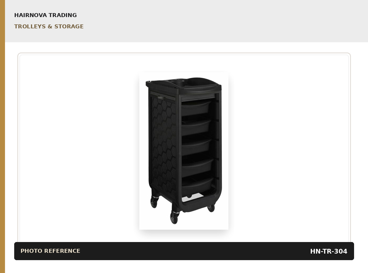 Black Service Trolley catalogue product image